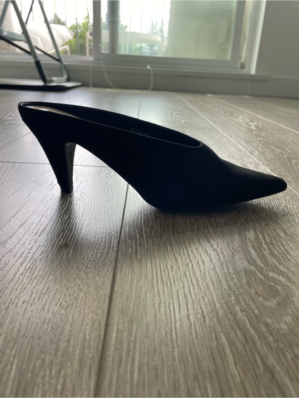 Forever 21 Black Pointed-Toe Mule Heel